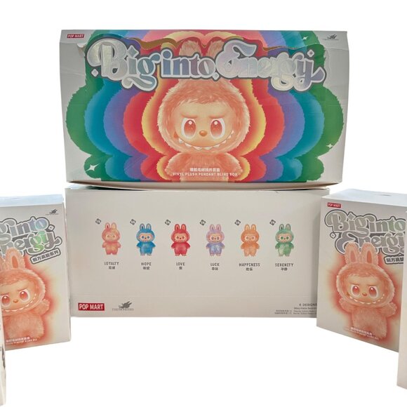 Pop Mart Big Into Energy Vinyl Plush Pendant Blind Box Set labubu - Picture 5 of 5
